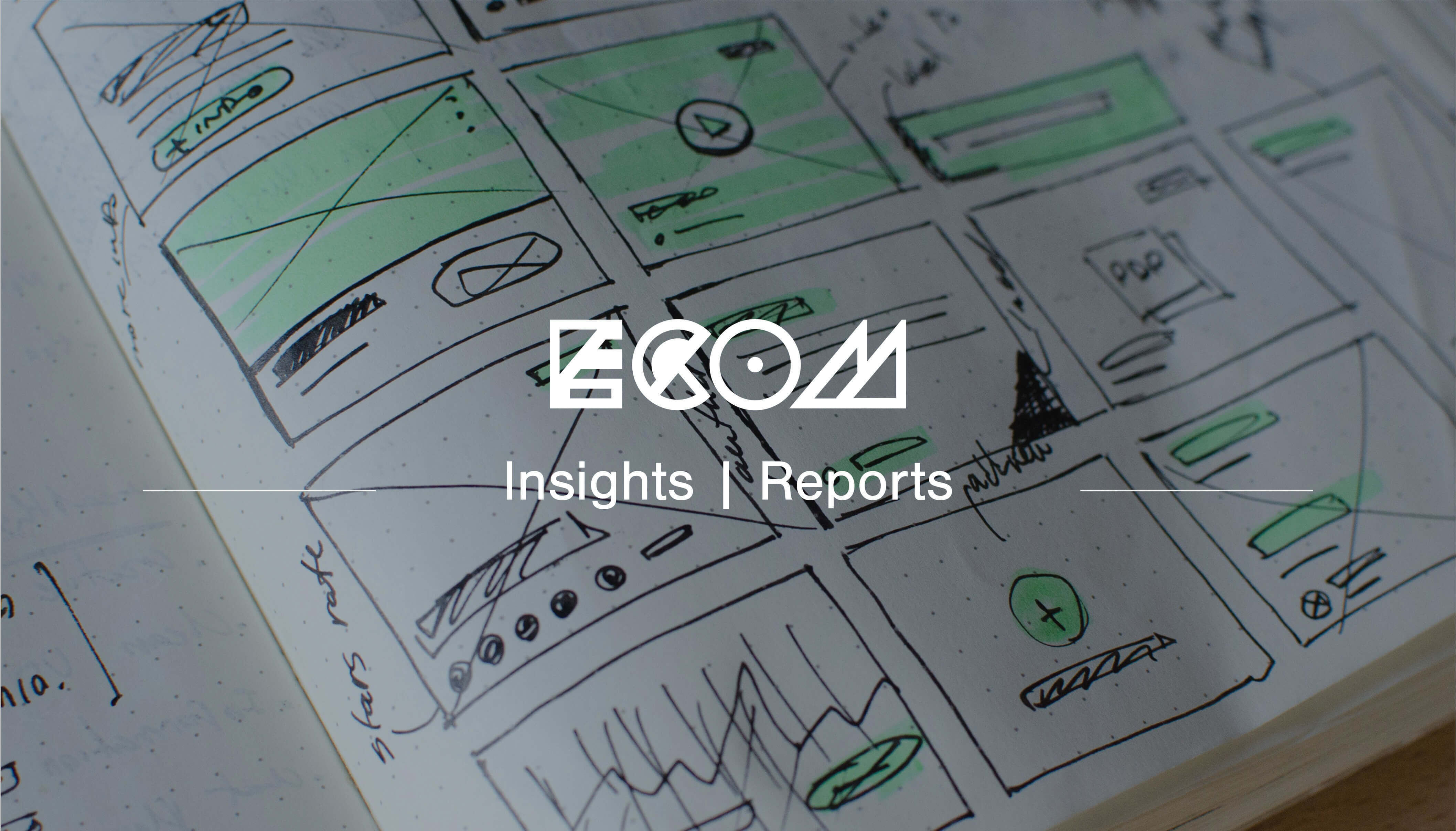 ECOM logo insights reports banner user experience journey