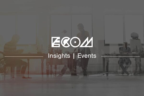 ECOM branded header banner for a blog about an IR35 Workshop event