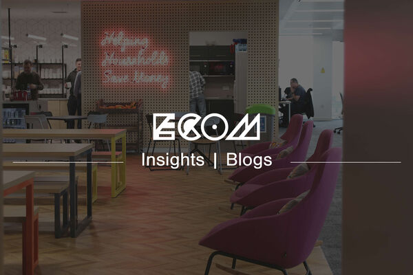 ECOM insights blog banner with a photo of MoneySuperMarket's office