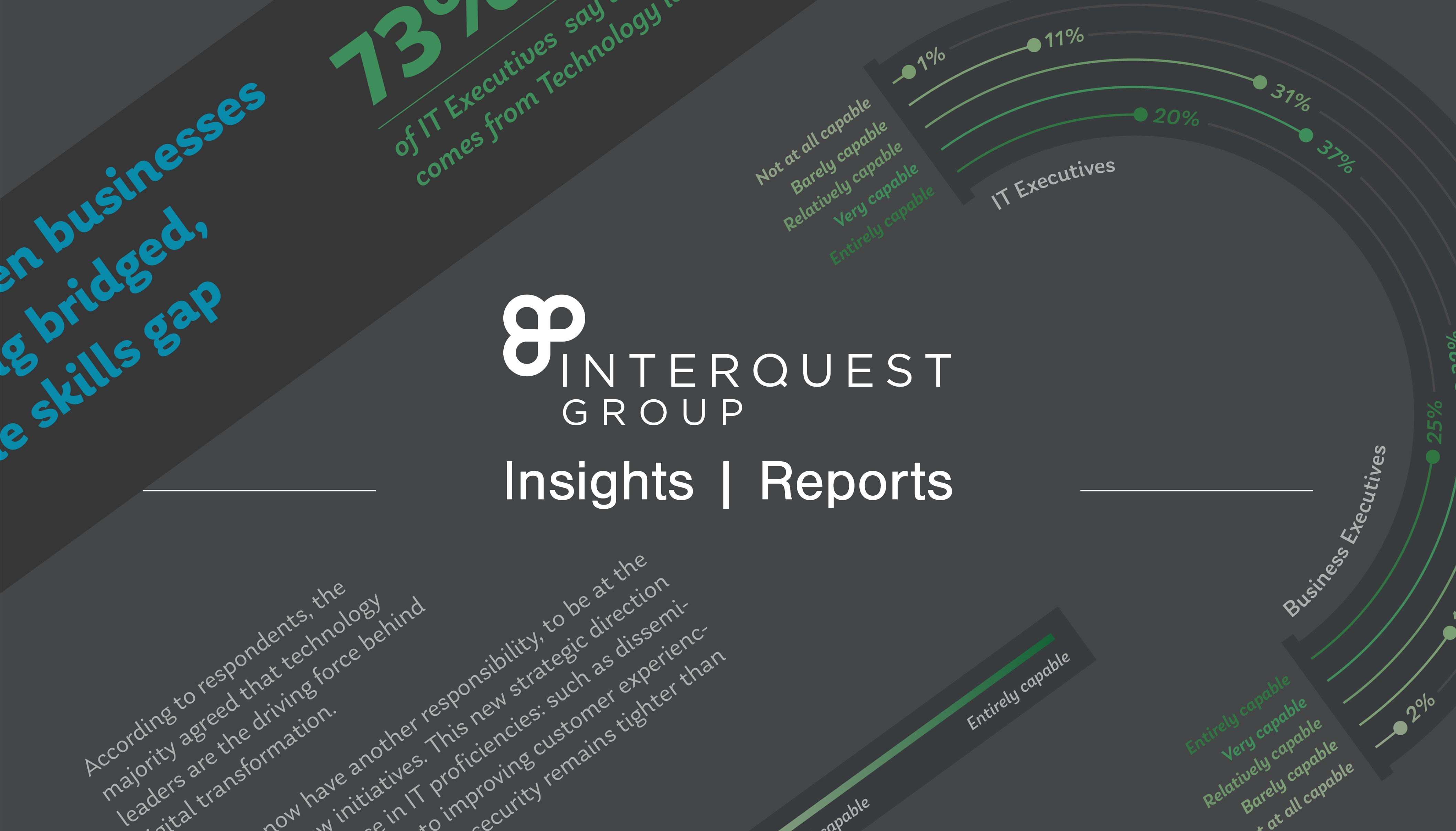 InterQuest Group insights reports banner background as is a screenshot from the IT skills report